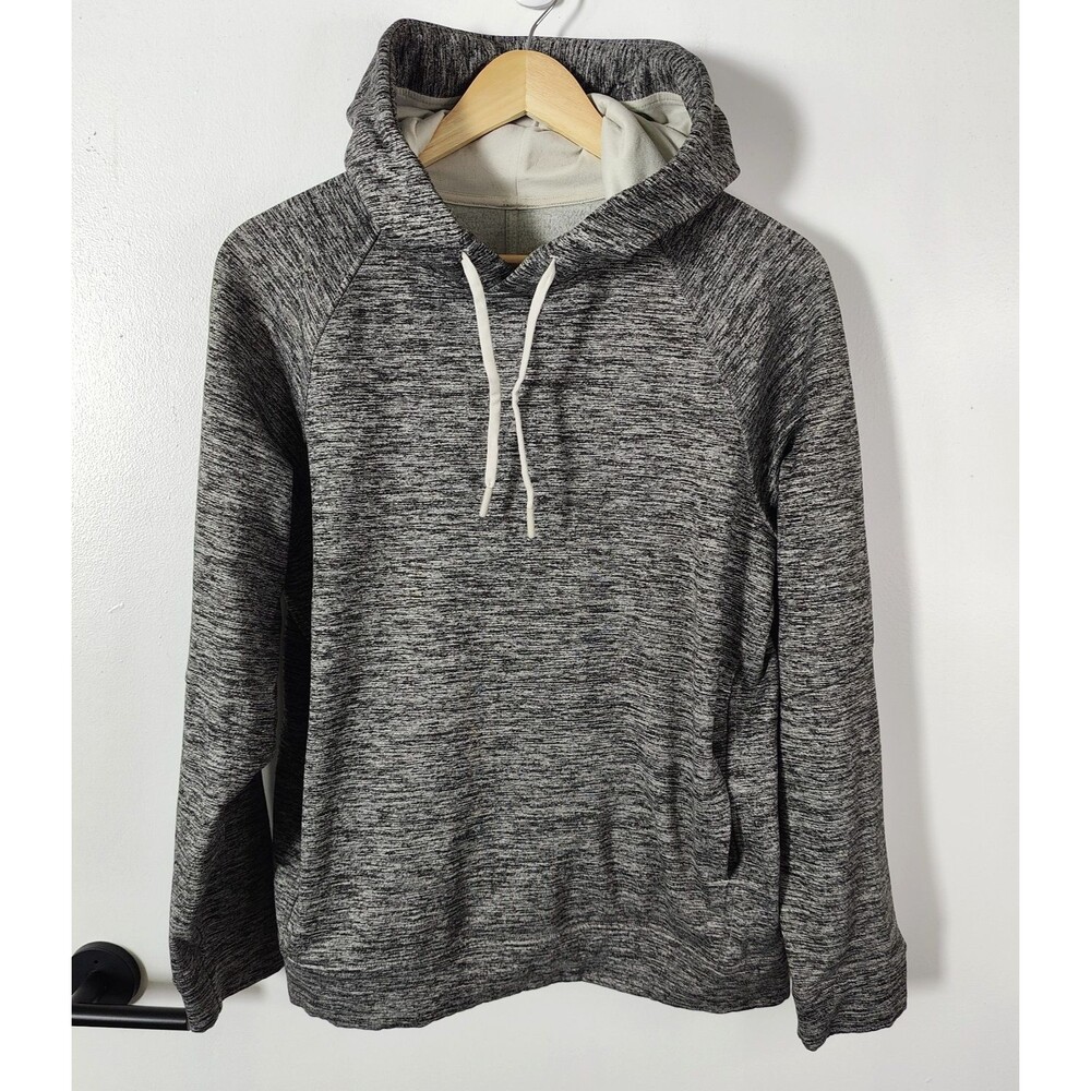 Lululemon City Sweat Pullover Hoodie Mens Medium Gray Outdoor Drawstring Fleece